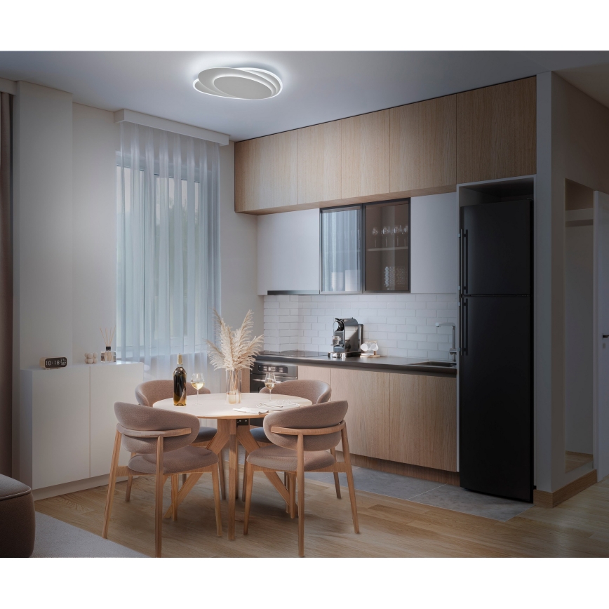 Osram - LED prigušiva plafonska lampa ORBIS LAYERS LED/50W/230V 2600-6000K 36x49 cm bela + daljinski upravljač