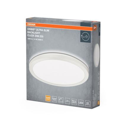 Osram - LED prigušiva plafonska svetiljka ORBIS LED/15W/230V bela