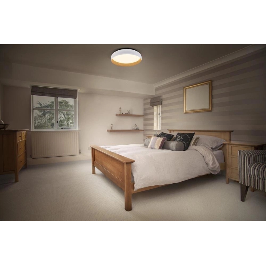 Osram - LED prigušiva stropna svetiljka ORBIS LIVIA LED/36W/230V Ø 52 cm bela/braon