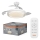 Osram - LED prigušiva plafonska svetiljka sa ventilatorom PONIENTE LED/36W/230V 3000/4000/6500K + daljinski upravljač