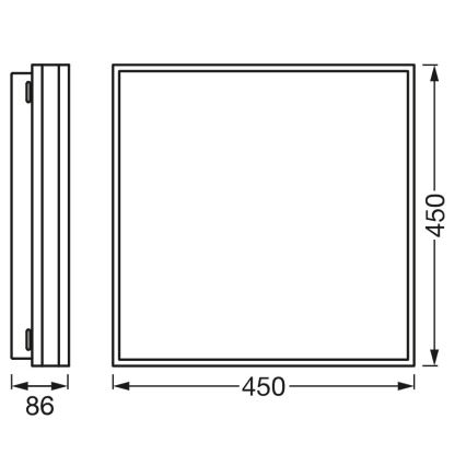 Osram - LED prigušiva plafonska lampa SMART+ MAGNET LED/42W/230V 45x45 cm 3000-6500K Wi-Fi