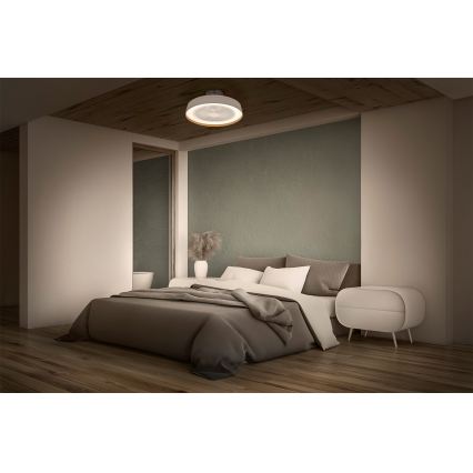 Osram - LED stropna svetiljka sa ventilatorom i prigušivačem LED/49W/230V 2700-6500K bela/zlatna + daljinsko upravljanje