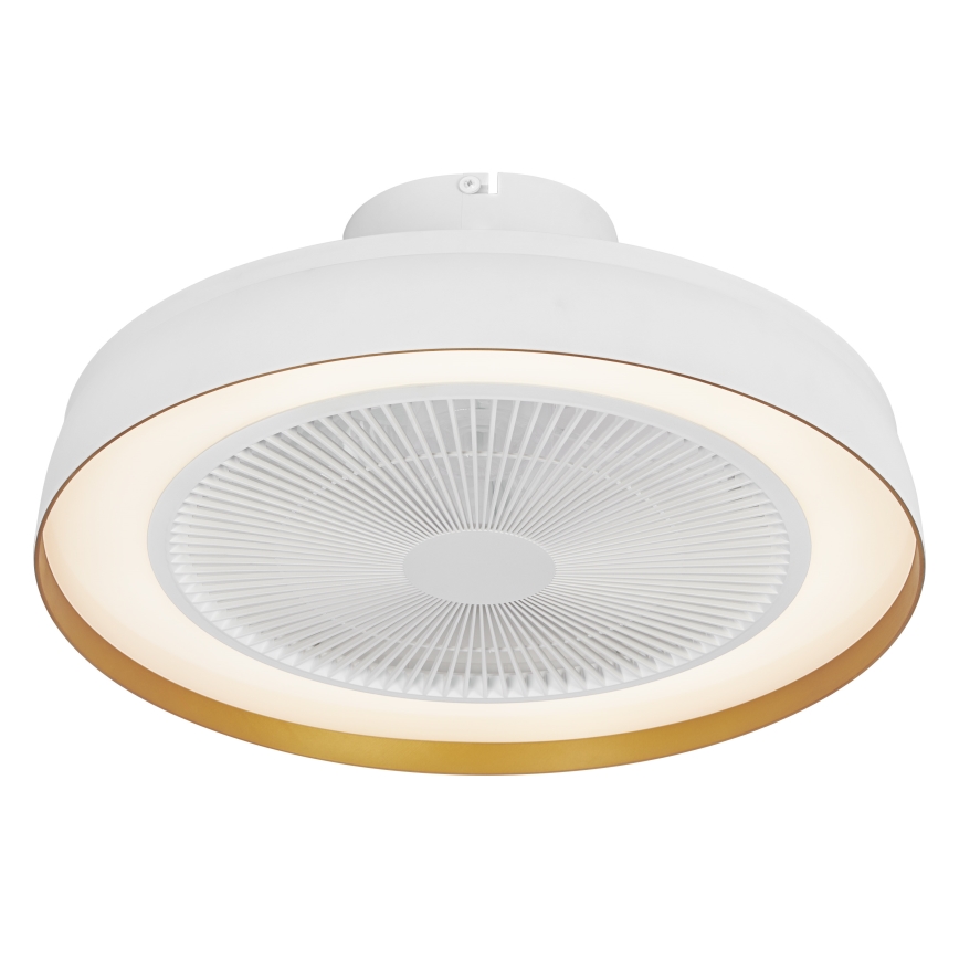 Osram - LED stropna svetiljka sa ventilatorom i prigušivačem LED/49W/230V 2700-6500K bela/zlatna + daljinsko upravljanje