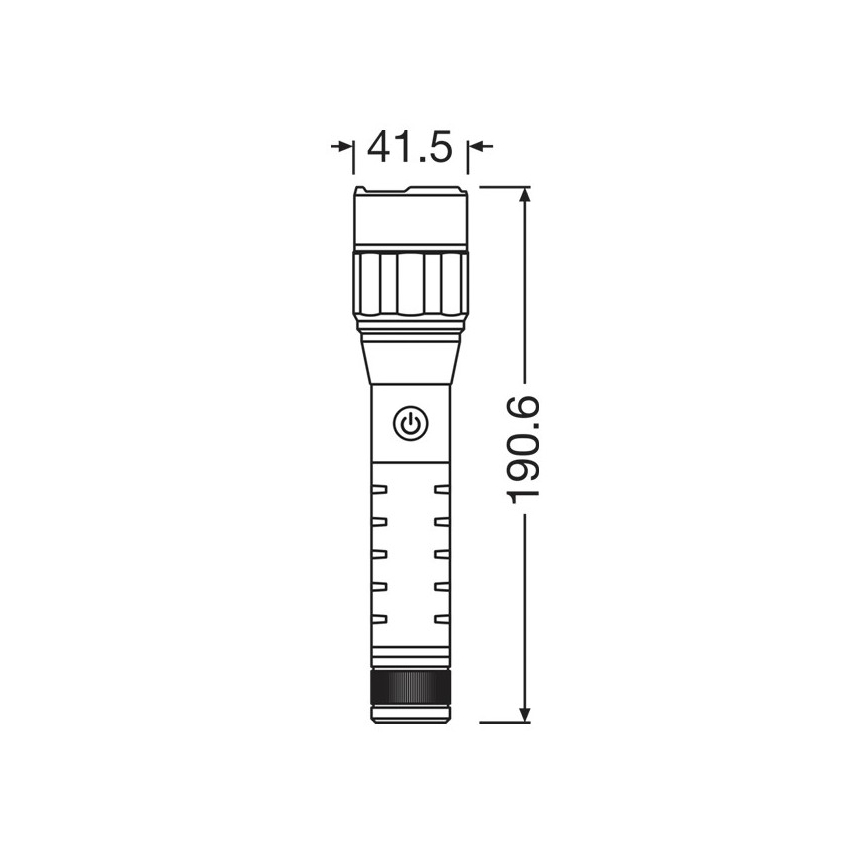 Osram - LED prigušiva punjiva ručna lampa LEDINSPECT PRO TORCH 1200 LED/13W/3,6V 4000 mAh IP44