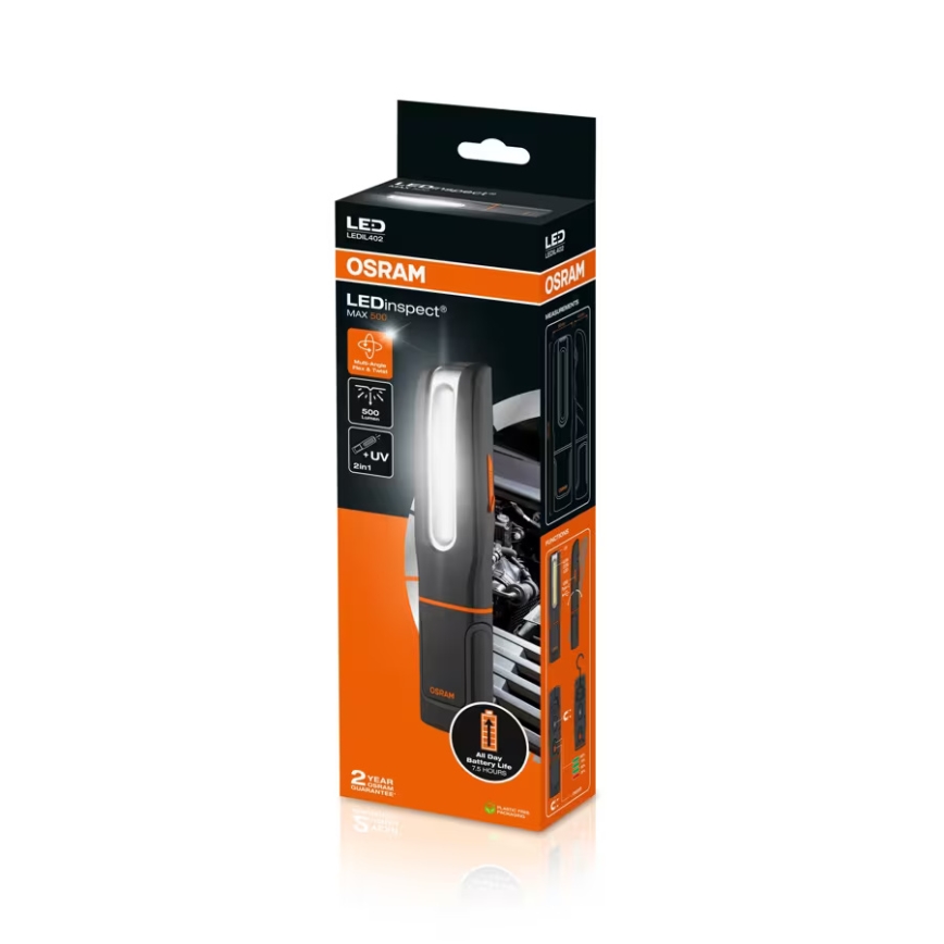 Osram - LED prigušiva punjiva ručna lampa LEDINSPECT MAX500 LED/16W/3,7V IP65 4500 mAh