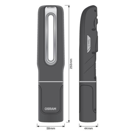 Osram - LED prigušiva punjiva ručna lampa LEDINSPECT MAX500 LED/16W/3,7V IP65 4500 mAh