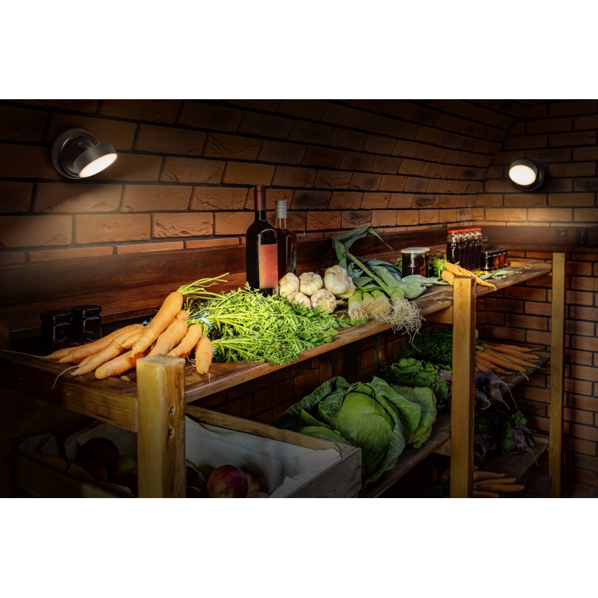 Osram - LED prigušiva punjiva dodirna zidna svetiljka NIGHTLUX LED/1,8W/5V crna