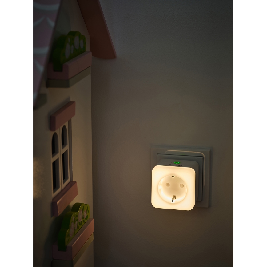 Osram - LED prigušiva utičnica sa osvetljenjem SCHUKO SMART+ NIGHTLIGHT 3680W/230V Wi-Fi
