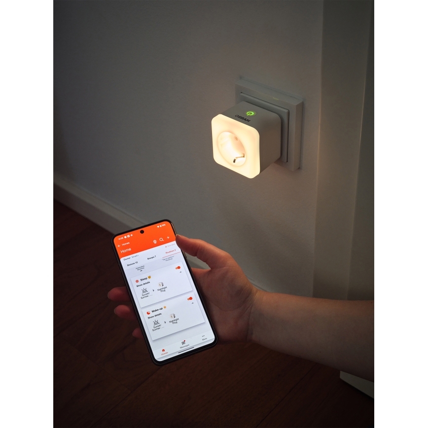 Osram - LED prigušiva utičnica sa osvetljenjem SCHUKO SMART+ NIGHTLIGHT 3680W/230V Wi-Fi