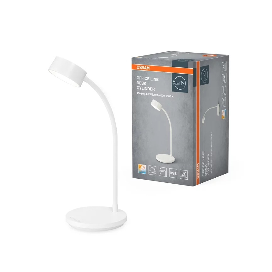 Osram - prigušiva LED stona lampa OFFICE LINE LED/4,8W/230V 3000/4000/6500K bela