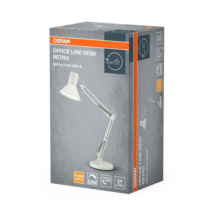 Osram - LED prigušiva stona lampa OFFICE LINE LED/9W/230V 3000K bela