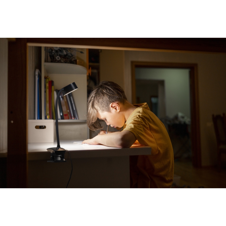 Osram - prigušiva stona lampa sa stezaljkom OFFICE LINE LED/4,8W/230V 3000/4000/6500K crna