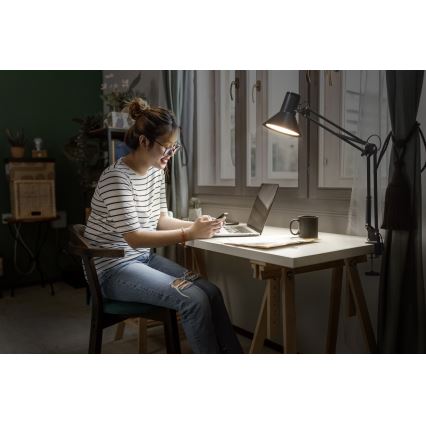 Osram - prigušiva LED stona lampa sa klipsom OFFICE LINE LED/9W/230V 3000K crna