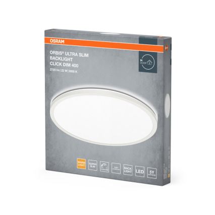 Osram - LED prigušiva stropna svetiljka ORBIS LED/22W/230V bela