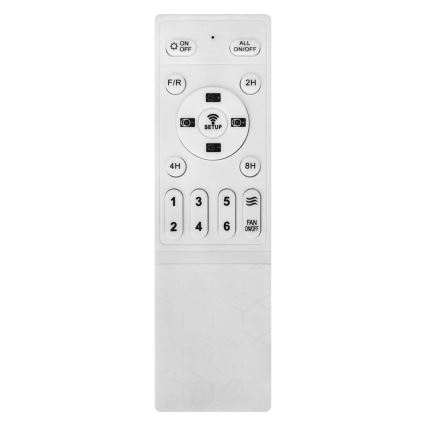 Osram - LED prigušiva plafonska lampa sa ventilatorom LED/55W/230V 3000-6500K bela + daljinski upravljač