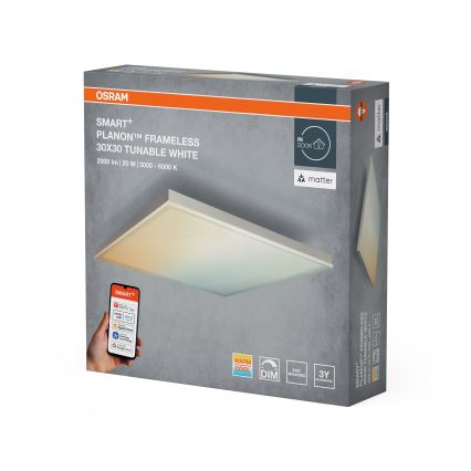 Osram - prigušiva plafonska svetiljka SMART+ FRAMELESS LED/20W/230V 3000-6500K 30x30 cm Wi-Fi