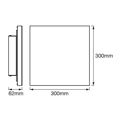 Osram - prigušiva plafonska svetiljka SMART+ FRAMELESS LED/20W/230V 3000-6500K 30x30 cm Wi-Fi
