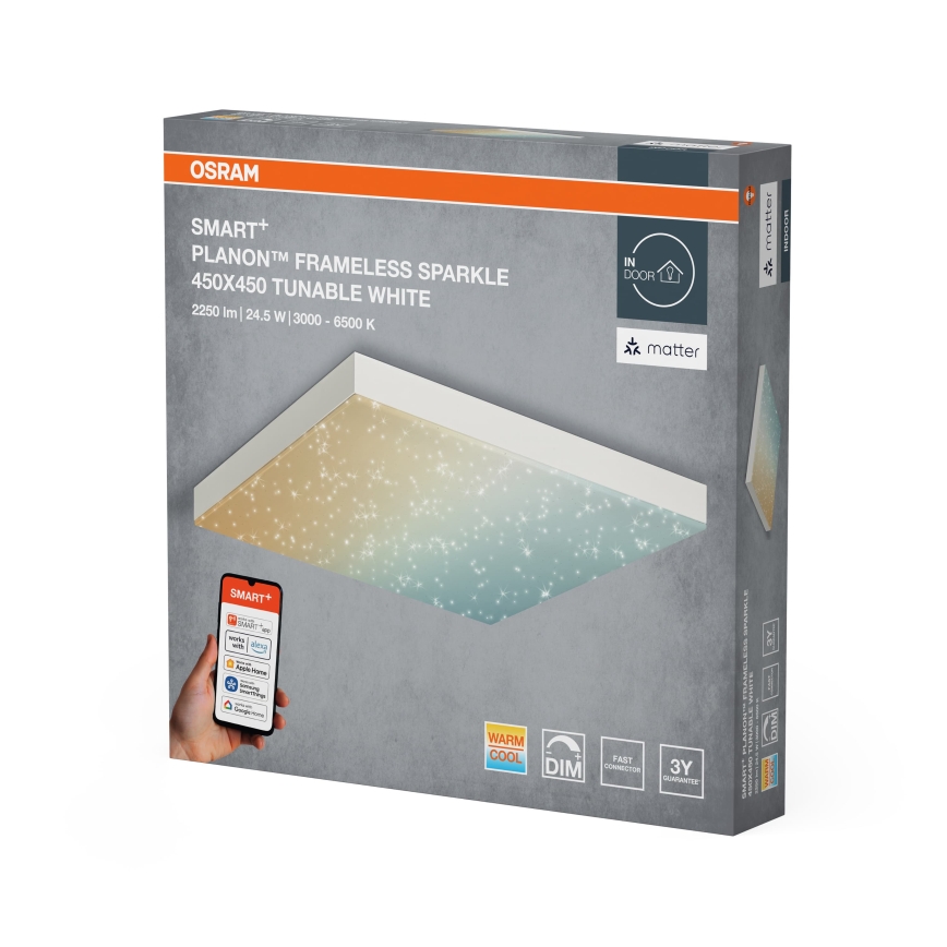 Osram - LED prigušiva plafonska svetiljka SMART+ FRAMELESS LED/24,5W/230V 3000-6500K 45x45 cm Wi-Fi
