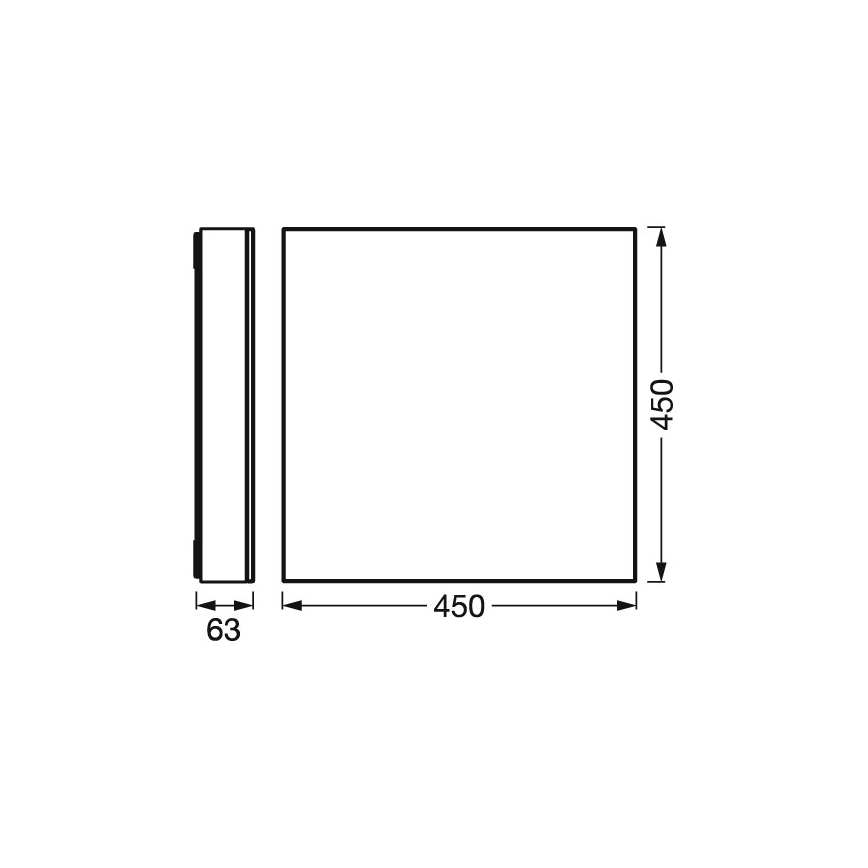 Osram - LED prigušiva plafonska svetiljka SMART+ FRAMELESS LED/24,5W/230V 3000-6500K 45x45 cm Wi-Fi