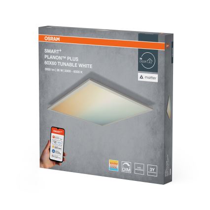 Osram - Prigušiva LED stropna svetiljka SMART+ PLANON LED/36W/230V 60x60 cm 3000-6500K Wi-Fi