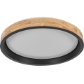 Osram - LED prigušiva stropno svetlo MARIANO LED/36W/230V prečnik 51 cm hrast/crna
