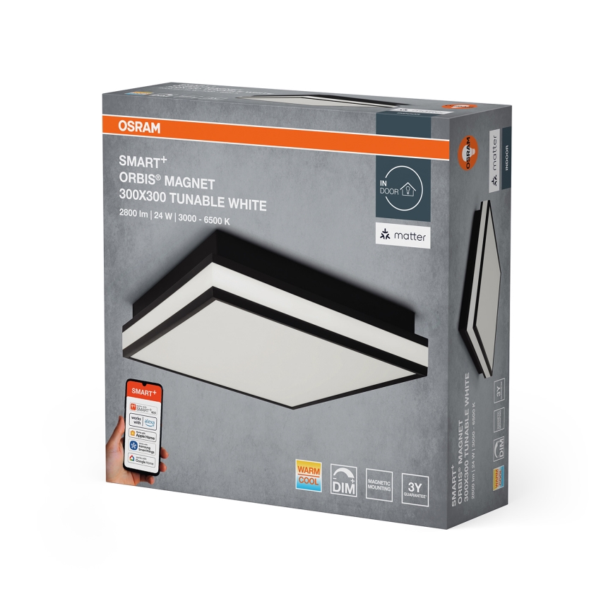 Osram - LED prigušiva stropno svetlo SMART+ MAGNET LED/24W/230V 30x30 cm 3000-6500K Wi-Fi