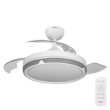 Osram - LED prigušiva plafonska svetiljka sa ventilatorom LEVECHE LED/36W/230V 3000/4000/6500K + daljinsko upravljanje