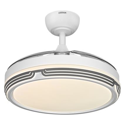 Osram - LED prigušiva plafonska svetiljka sa ventilatorom LEVECHE LED/36W/230V 3000/4000/6500K + daljinsko upravljanje