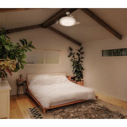 Osram - LED prigušiva plafonska svetiljka sa ventilatorom PONIENTE LED/36W/230V 3000/4000/6500K + daljinski upravljač