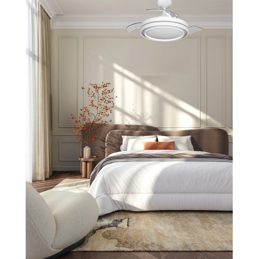 Osram - LED prigušiva plafonska svetiljka sa ventilatorom PONIENTE LED/36W/230V 3000/4000/6500K + daljinski upravljač
