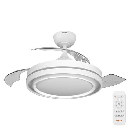 Osram - LED prigušiva plafonska svetiljka sa ventilatorom PONIENTE LED/36W/230V 3000/4000/6500K + daljinski upravljač