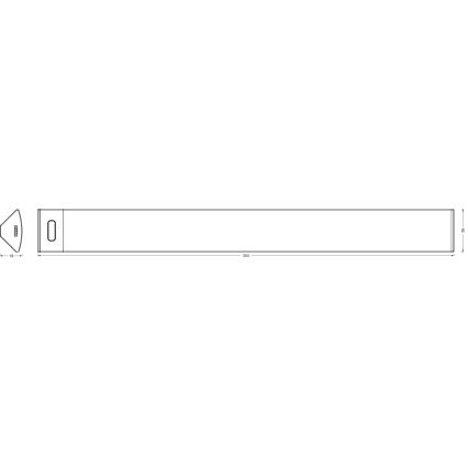 Osram - LED prigušivo svetlo za montažu ispod ormarića sa senzorom pokreta LINEAR ANGLE LED/5W/230V 3000/4000/6500K 35 cm belo
