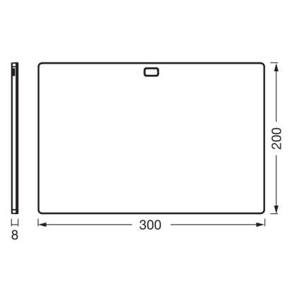 Osram - LED prigušiva svetiljka za montažu ispod ormarića sa senzorom pokreta UNDERCABINET LED/7,5W/230V 3000/4000/6500K 20x30 cm crna