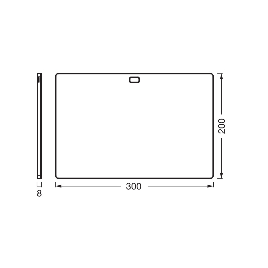 Osram - LED prigušiva svetiljka za montažu ispod ormarića sa senzorom pokreta UNDERCABINET LED/7,5W/230V 3000/4000/6500K 20x30 cm crna