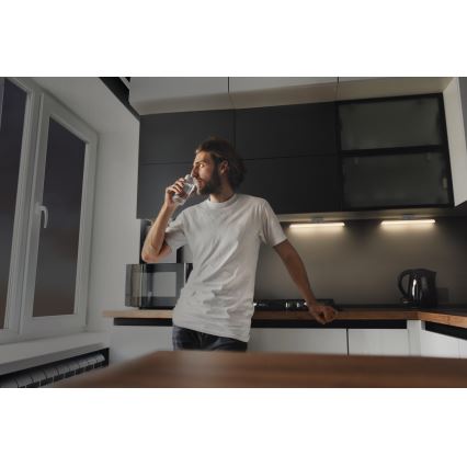 Osram - LED prigušiva svetiljka za montažu ispod ormarića sa senzorom pokreta i sumraka LINEAR LED/5W/3,7V 2200 mAh 3000K 35 cm bela