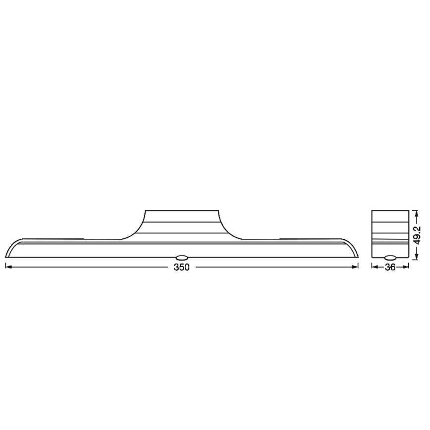 Osram - LED prigušiva svetiljka za montažu ispod ormarića sa senzorom pokreta i sumraka LINEAR LED/5W/3,7V 2200 mAh 3000K 35 cm bela