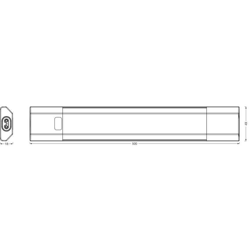 Osram - LED prigušiva svetlo za montažu ispod ormarića sa senzorom pokreta LINEAR EDGE LED/8W/230V 3000/4000/6500K 50 cm bela
