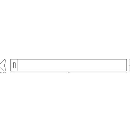 Osram - LED prigušiva podkuhinjska lampa sa senzorom pokreta LINEAR ANGLE LED/5W/230V 3000/4000/6500K 35 cm crna