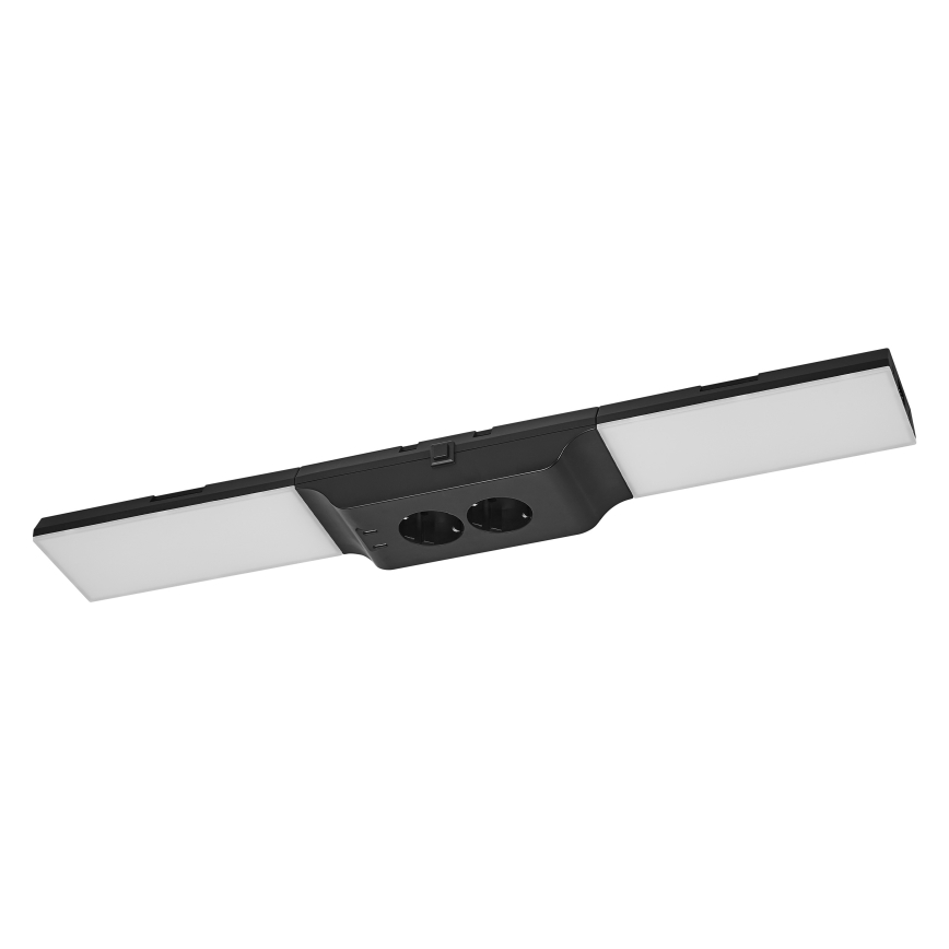 Osram - LED prigušiva svetiljka za ugradnju ispod ormarića sa utičnicama UNDERCABINET LED/10W/230V 3000K 54,8 cm crna