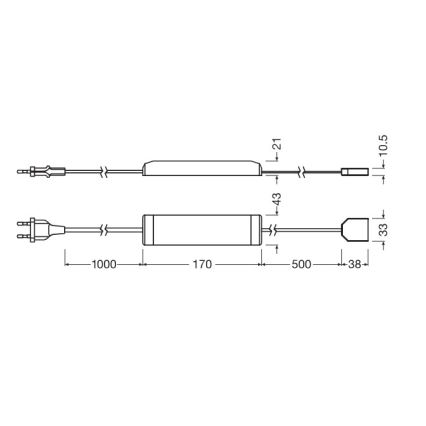 Osram - LED prigušiva traka FLEX ACOUSTIC 2,6m LED/29W/230V + daljinski upravljač