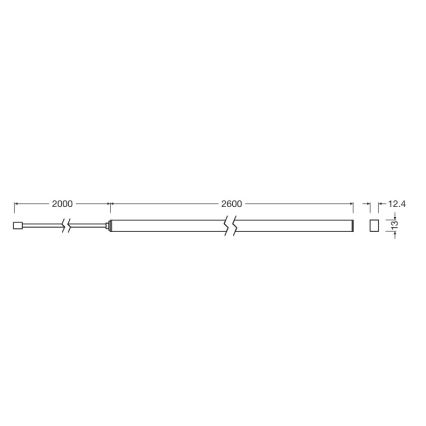 Osram - LED prigušiva traka FLEX ACOUSTIC 2,6m LED/29W/230V + daljinski upravljač