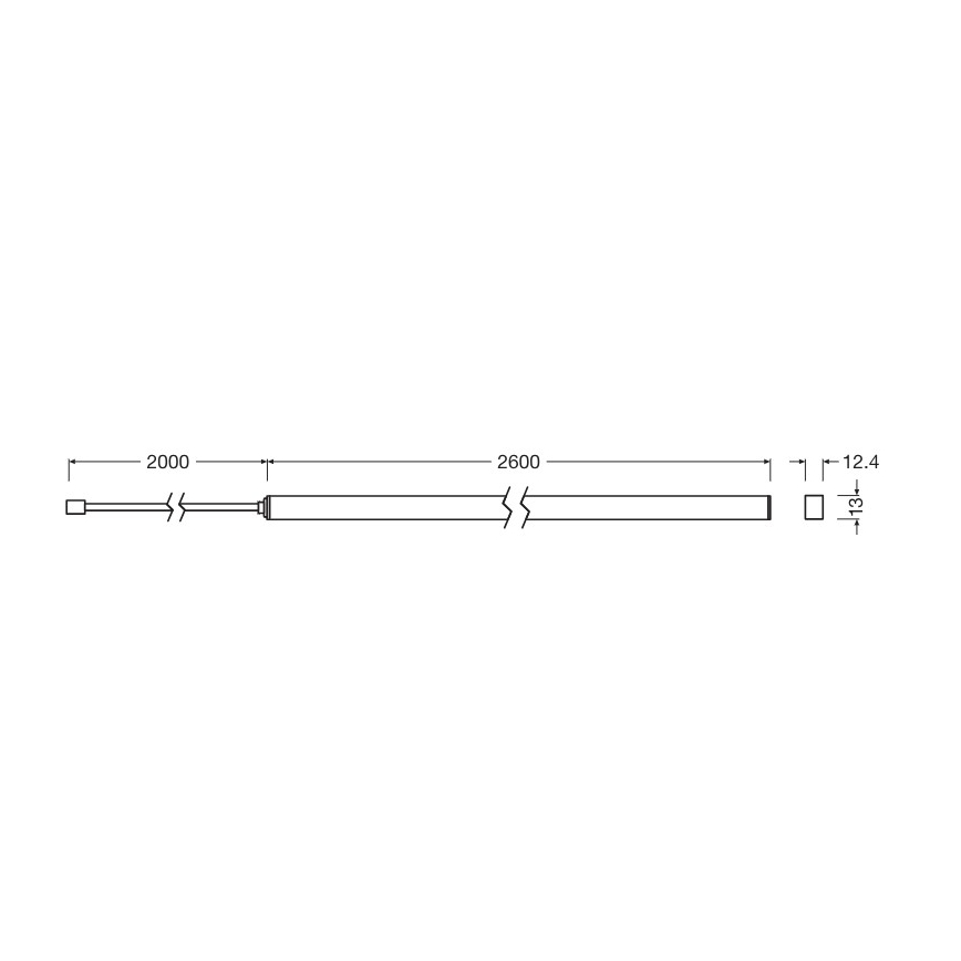 Osram - LED prigušiva traka FLEX ACOUSTIC 2,6m LED/29W/230V + daljinski upravljač