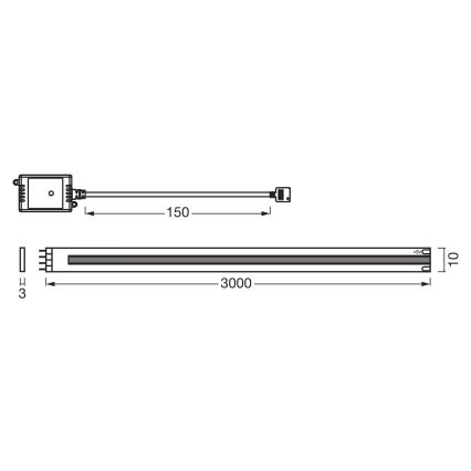 Osram - LED prigušiva traka SMART+ COB 3m LED/14W/230V 2700-6500K Wi-Fi