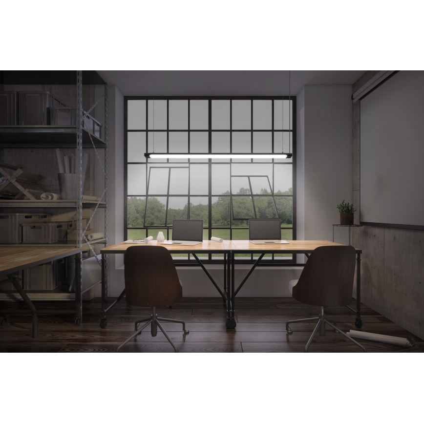 Osram - LED prigušiva viseća svetiljka na sajli OFFICE LINE LED/40W/230V 4000K 120 cm crna