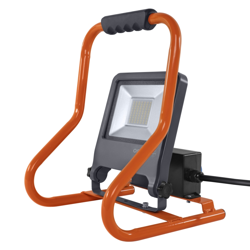 Osram - LED reflektor sa držačem i utičnicama R-STAND LED/50W/230V 4000K IP44 narandžasta/antracit