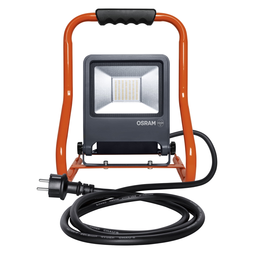 Osram - LED reflektor sa držačem i utičnicama R-STAND LED/50W/230V 4000K IP44 narandžasta/antracit