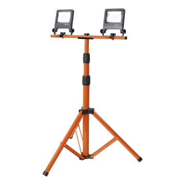 Osram - LED reflektor sa držačem TRIPOD 2xLED/20W/230V 4000K IP65 narandžasta/antracit