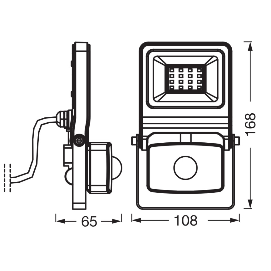 Osram - LED reflektor sa senzorom ENDURA LED/10W/230V 3000K IP44