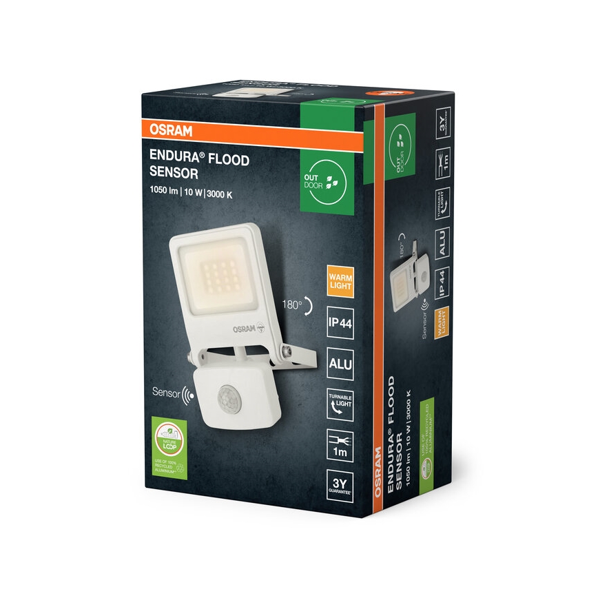 Osram - LED reflektor sa senzorom ENDURA LED/10W/230V 3000K IP44