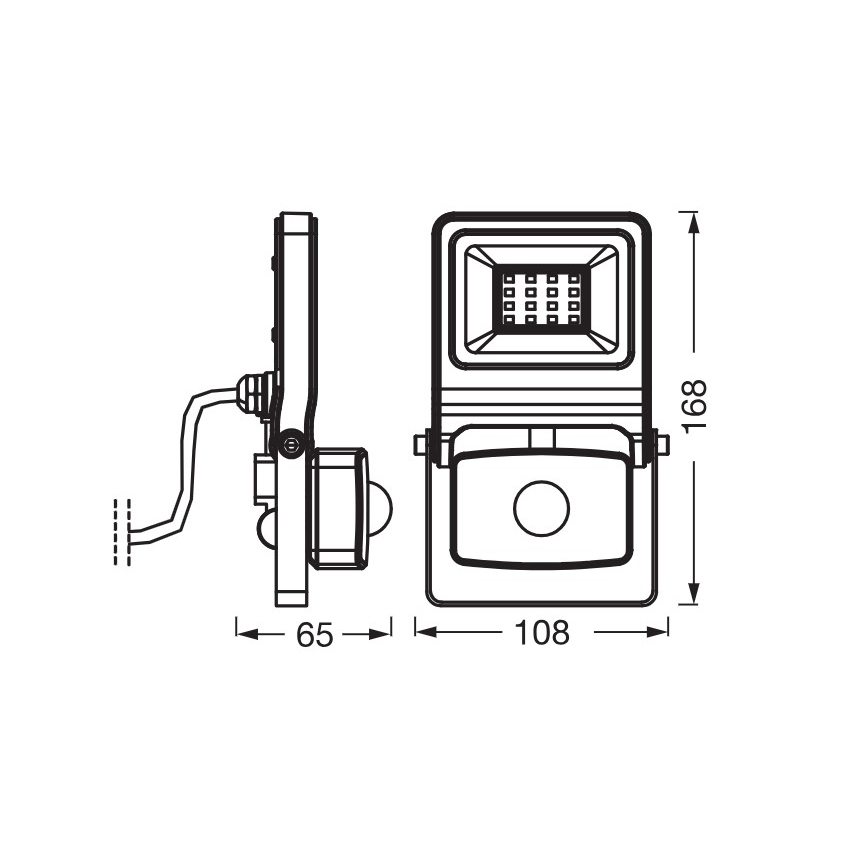 Osram - LED reflektor sa senzorom ENDURA LED/10W/230V 4000K IP44